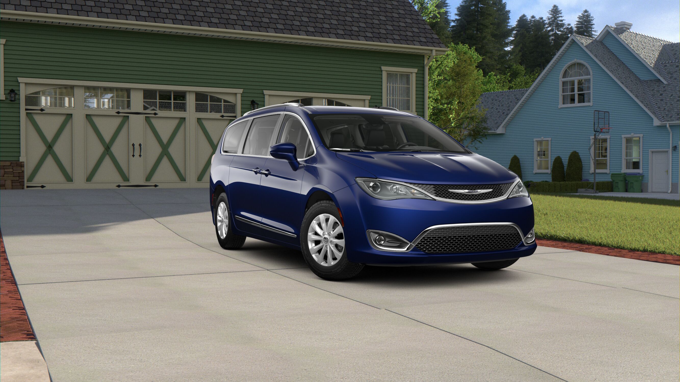 2018 Chrysler Pacifica Touring L Plus Blue Front Exterior